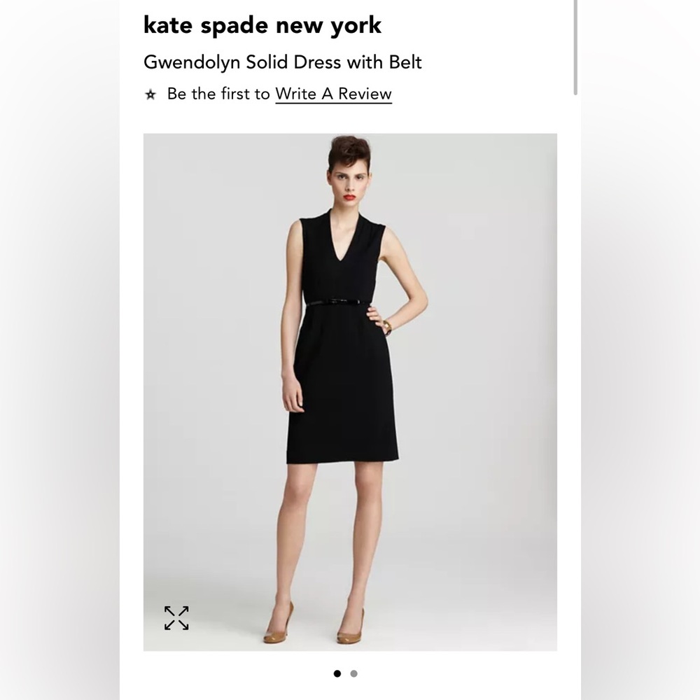 Kate Spade Black Sleeveless Dress